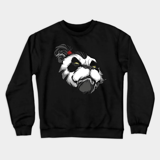 Panda Master Crewneck Sweatshirt by Malchev